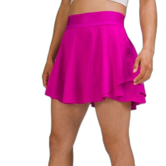 Lululemon Court Rival Perforated High-Rise Skirt *Long *Purple Highlight - Picture 1 of 9